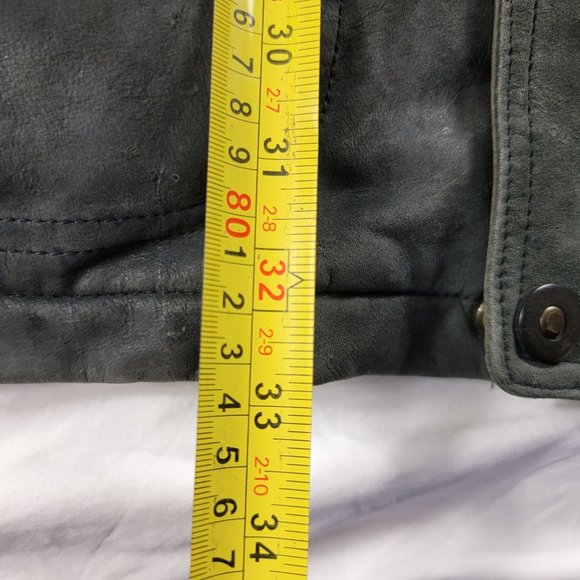 Towne By London Fog Mens XL Black Leather Jacket Winter Warm Casual Going Out - Picture 12 of 12